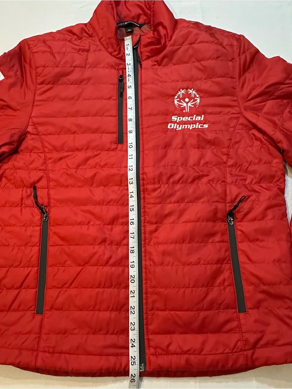 Port Authority Special Olympics Quilted Jacket Red Medium